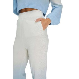 Bellemere New York  Pantalone lungo in cashmere sfumato (con tocco di cristallo) 