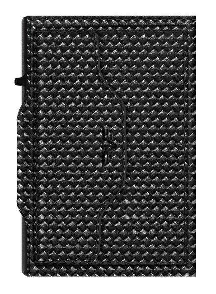 Tru Virtu CLICK & SLIDE Coin Pocket Diagonal Carbon Wallet  