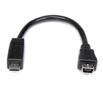 Câble adaptateur Micro USB vers Mini USB M/F 15 cm