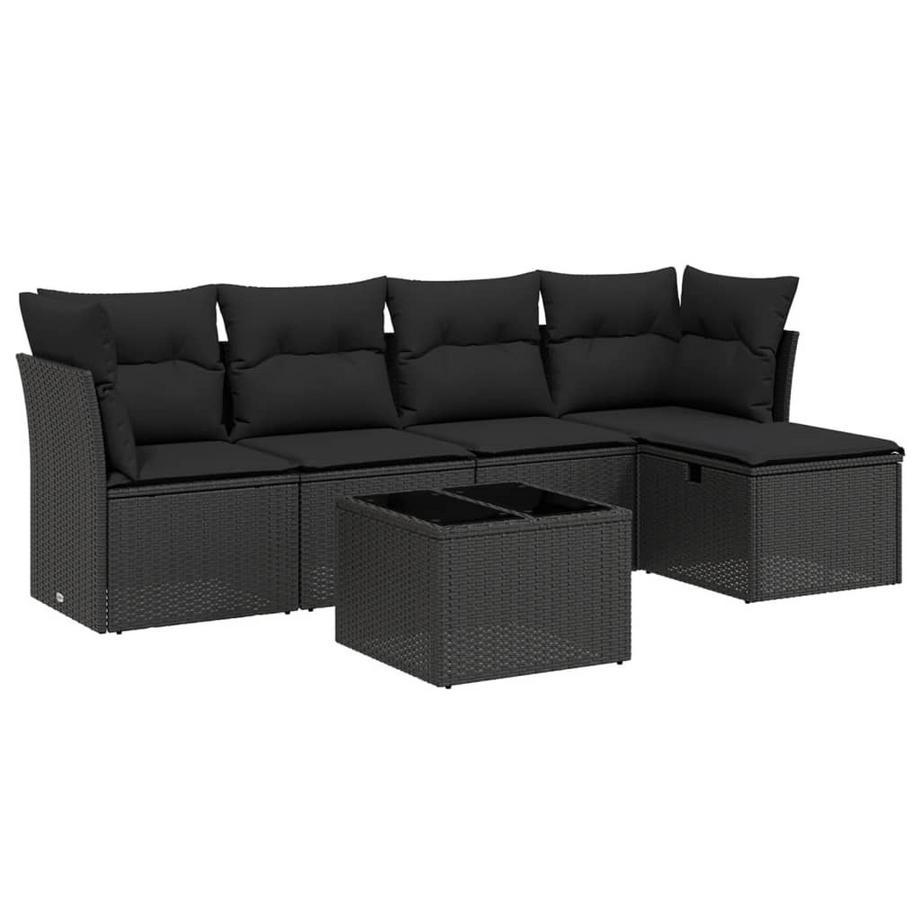 set divano da giardino Polirattan