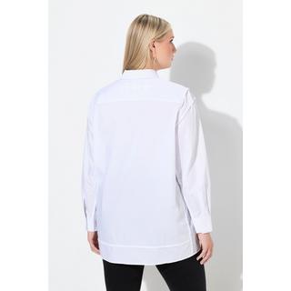 Ulla Popken Oversized Langarmbluse mit Linksnaht  