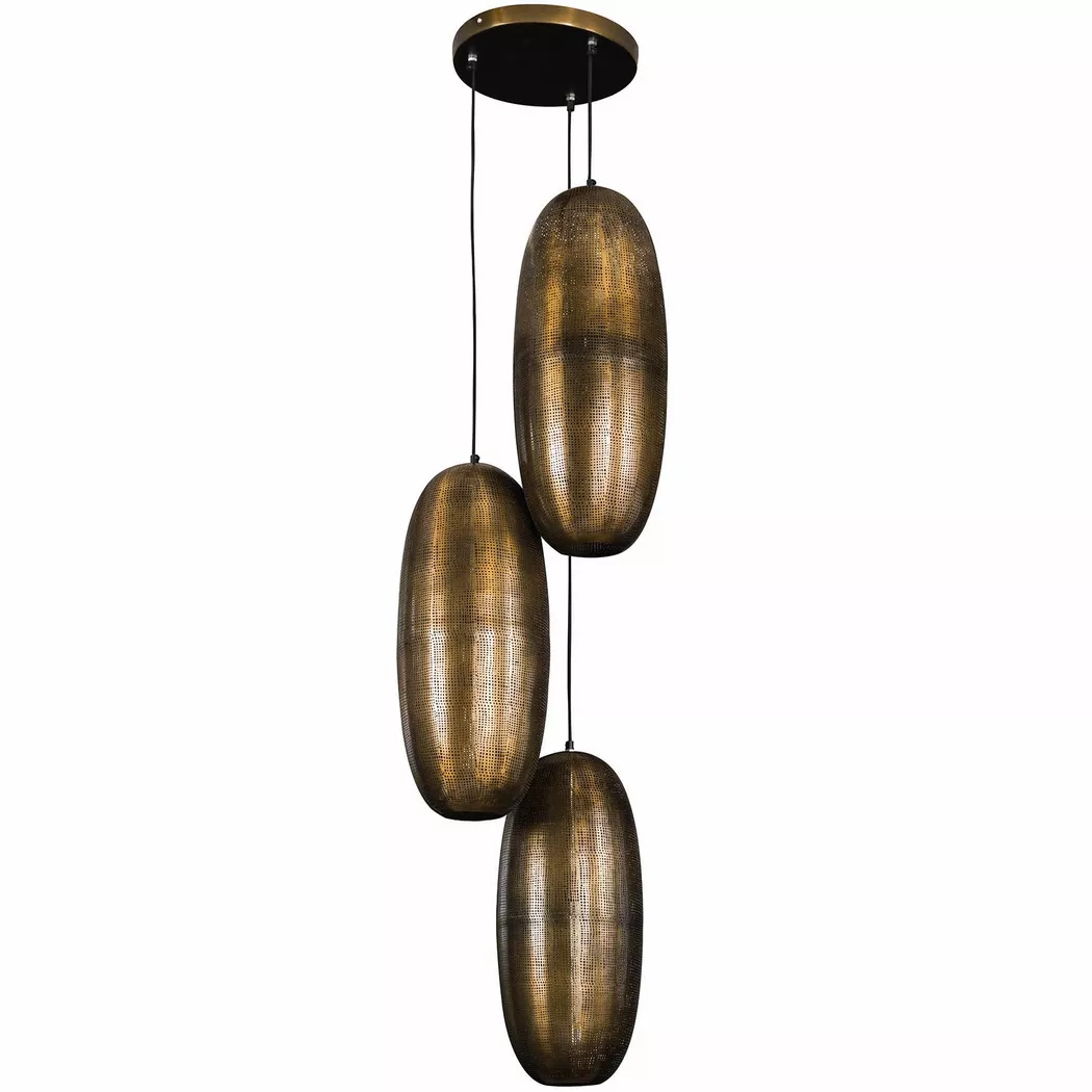 mutoni – Hängelampe Cosmic gestuft 3L, One Size, Gold