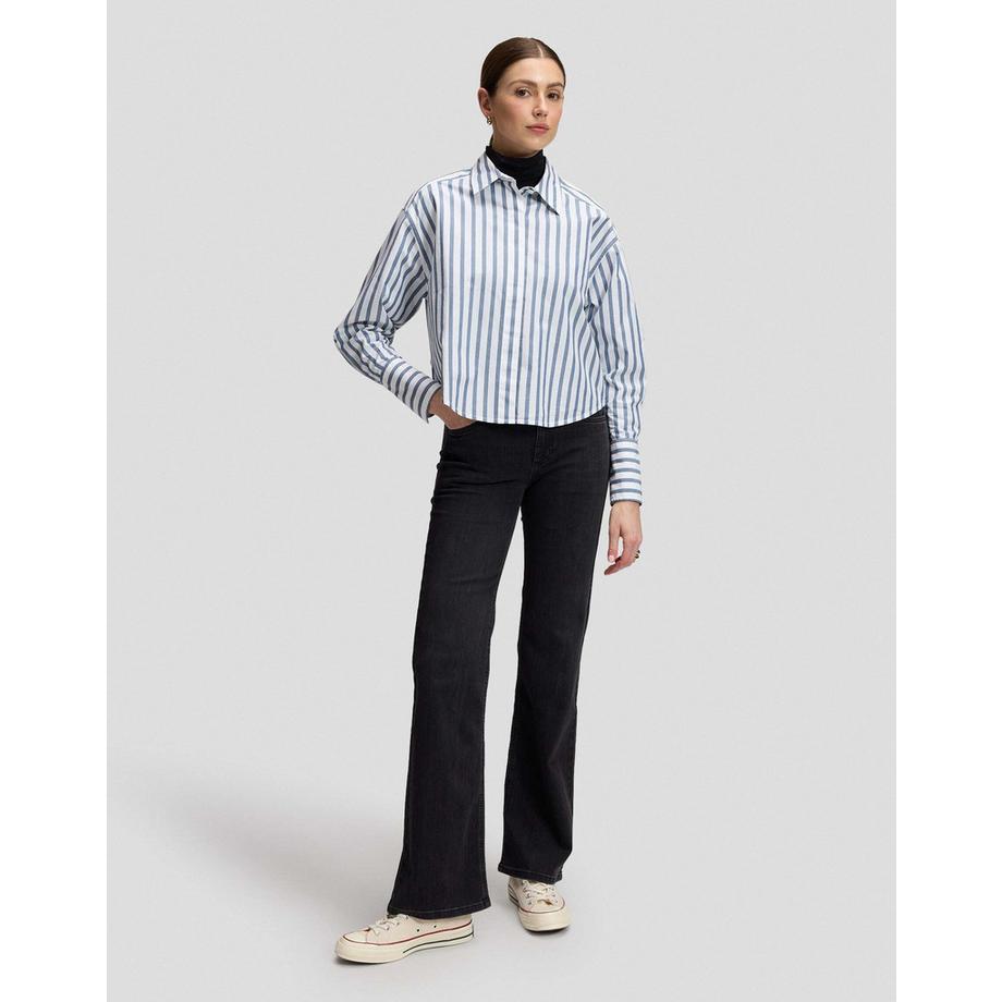 Lee Chemise à manches longues rayée avec poignets boutonnés  