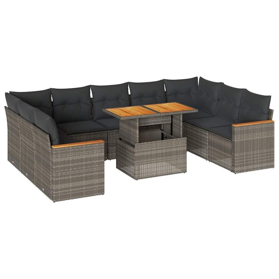 set divano da giardino Polirattan