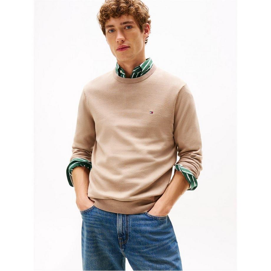 TOMMY HILFIGER  Pullover, Rundhalsausschnitt, 