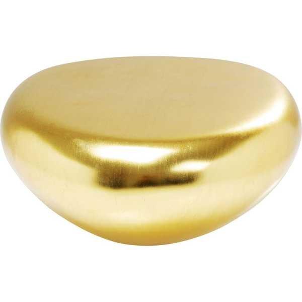 KARE Design Couchtisch Pebble Gold 122x96cm  