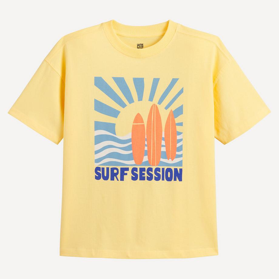 La Redoute Collections  Oversize-T-Shirt mit Rundhalsausschnitt und kurzen Ärmeln 