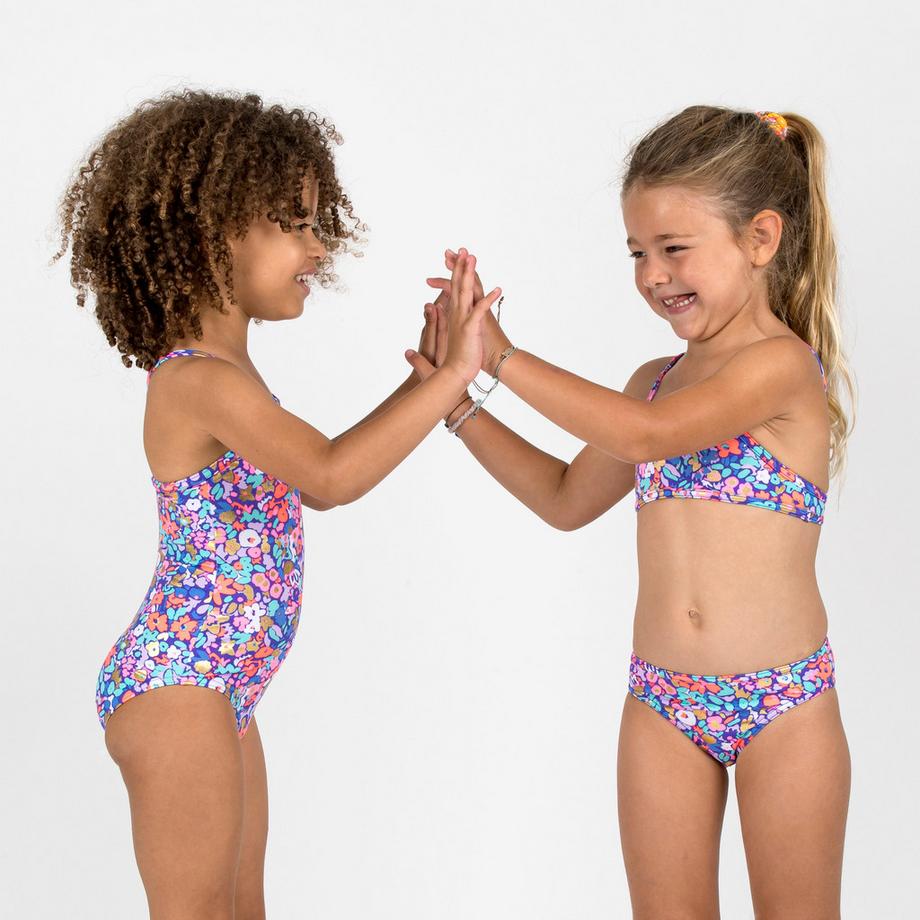 DECATHLON  Maillot de bain fille à motif polyester 