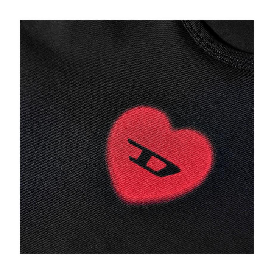 DIESEL Tele T-Shirt Kurz Geschnitten Anliegend  