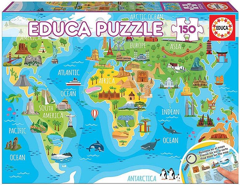 Educa  Puzzle Denkmäler der Welt (150Teile) 