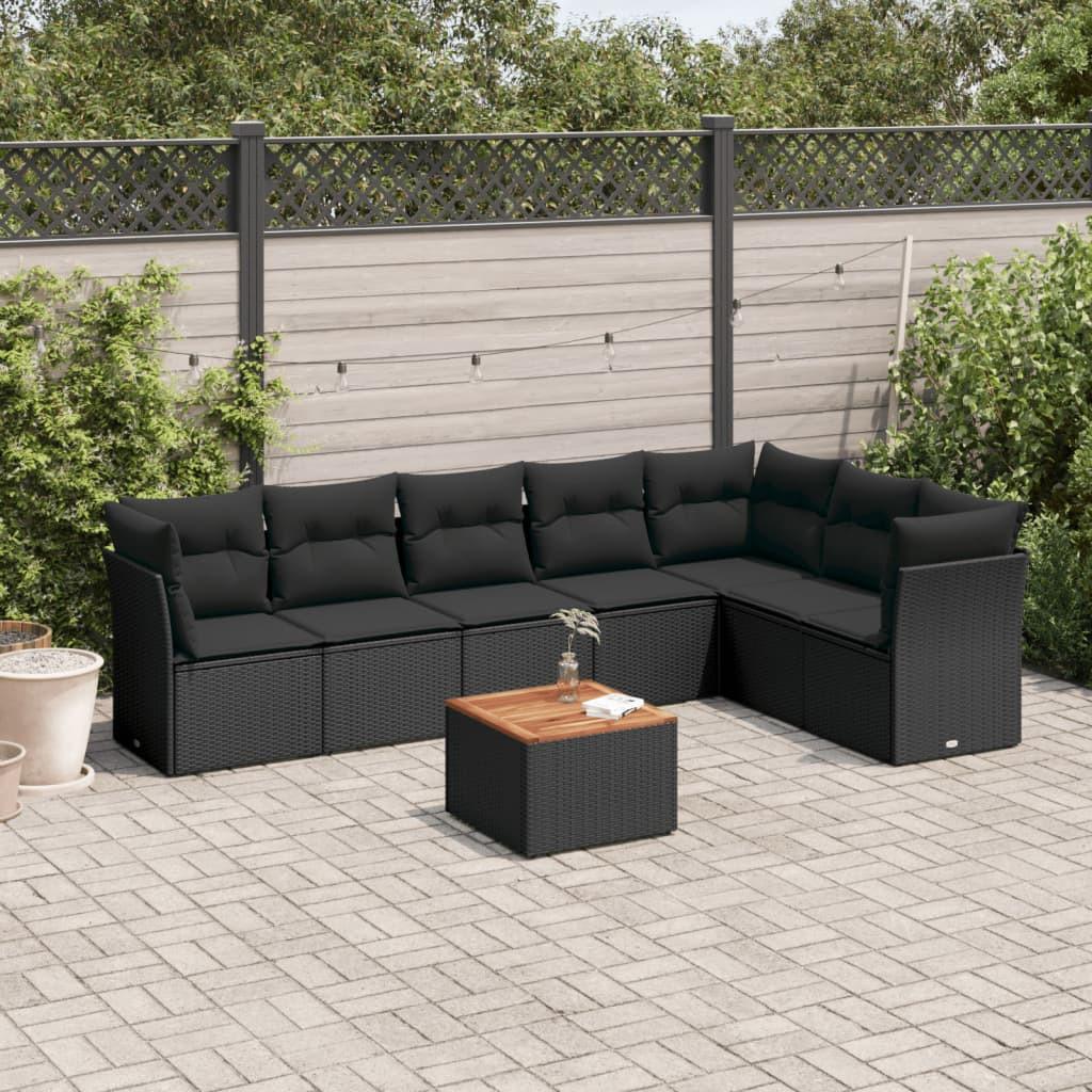 VidaXL set divano da giardino Polirattan  