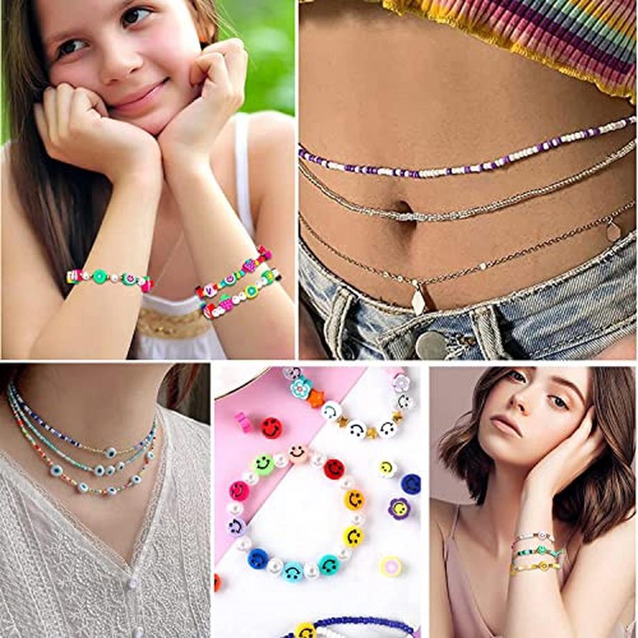 Activity-board  Perlen zum Auffädeln, 30000 Stück Glasperlen zur Herstellung eigener Armbänder für die Schmuckherstellung 