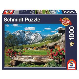 Schmidt  Puzzle Blick ins Bergidyll (1000Teile) 
