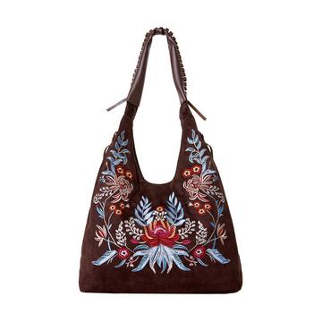 Boho mit Blumen bestickte Tasche