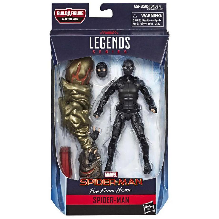 Hasbro  Spider-Man: Far From Home Marvel Legends Molten Man Spider-Man Action Figure [Far From Home Stealth Suit] 