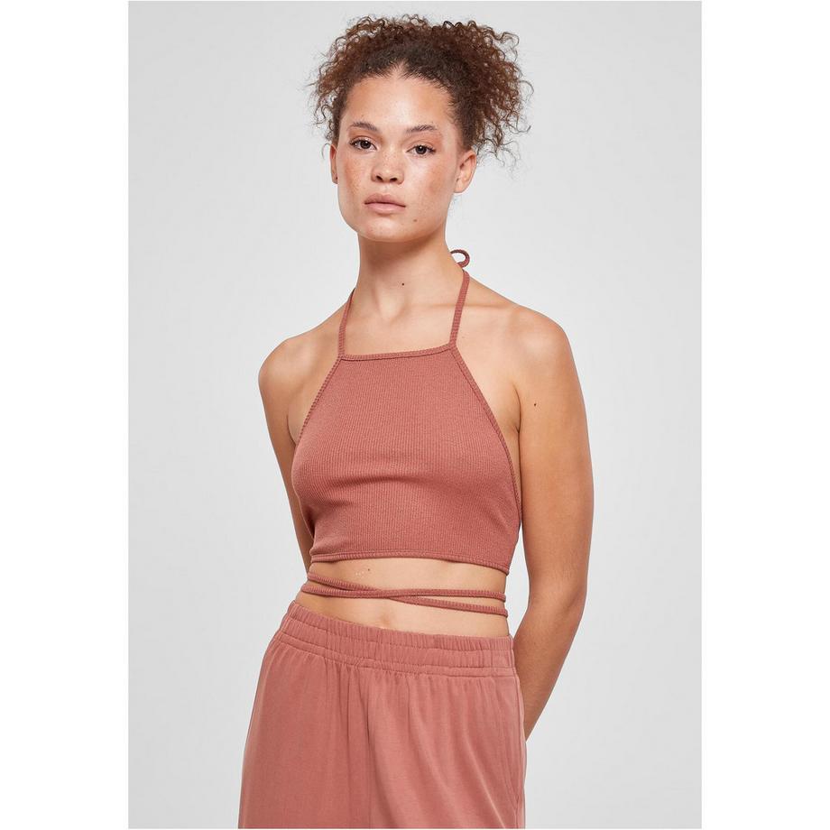 cropped trapez tanktop gerippt damen