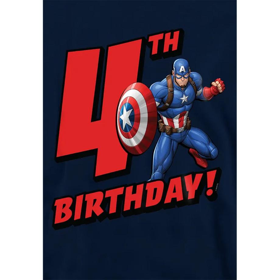 CAPTAIN AMERICA  Sweat À Capuche 4ème Anniversaire 