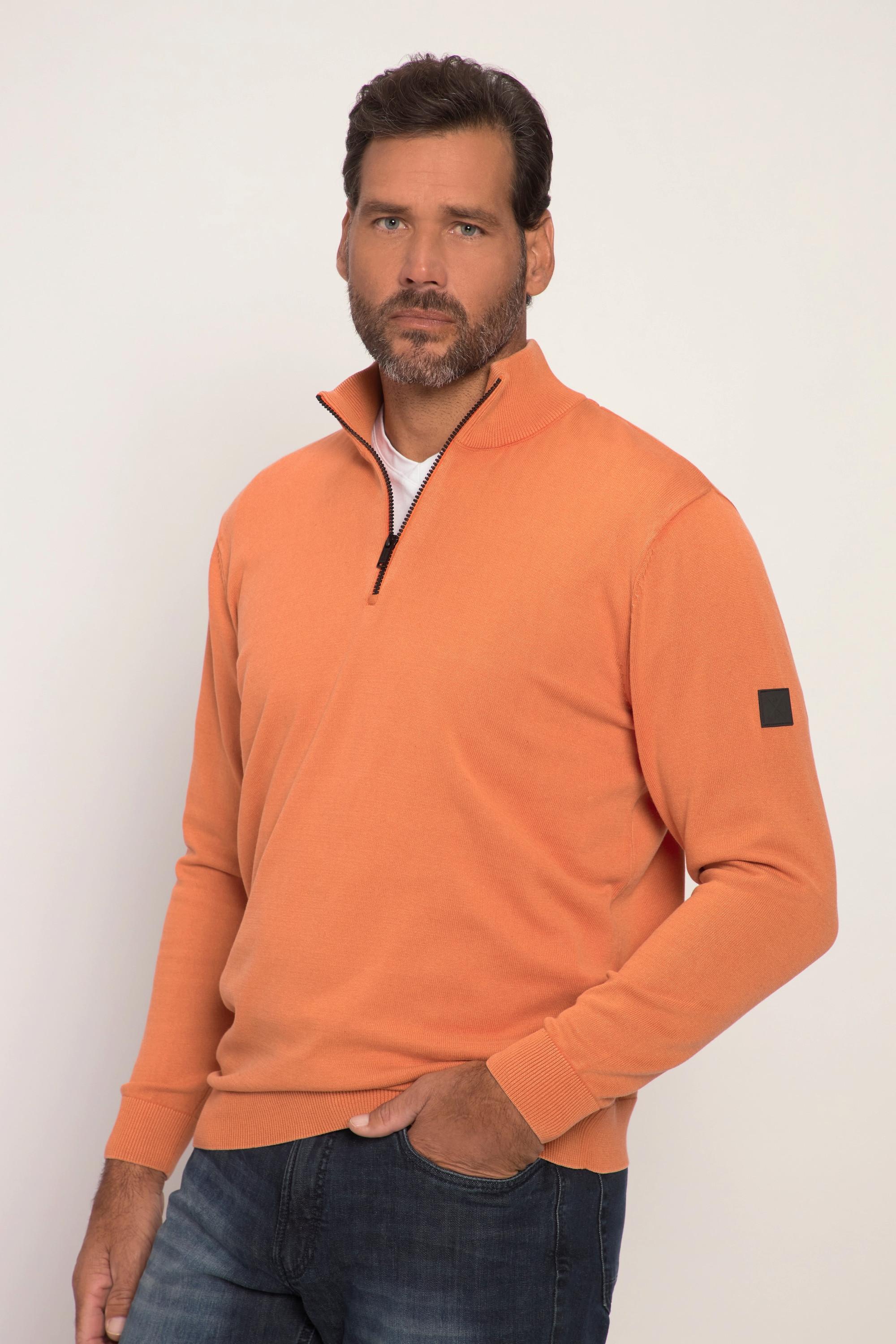 JP1880  Maglione polo con FLEXNAMIC®, Cashmere Touch e collo con zip 