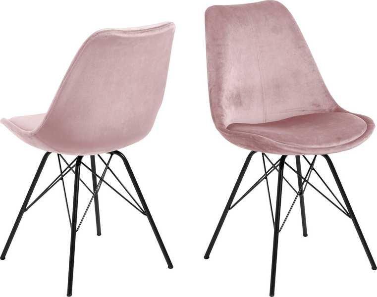 mutoni Chaise de salle à manger Giada Retro dusty rose  