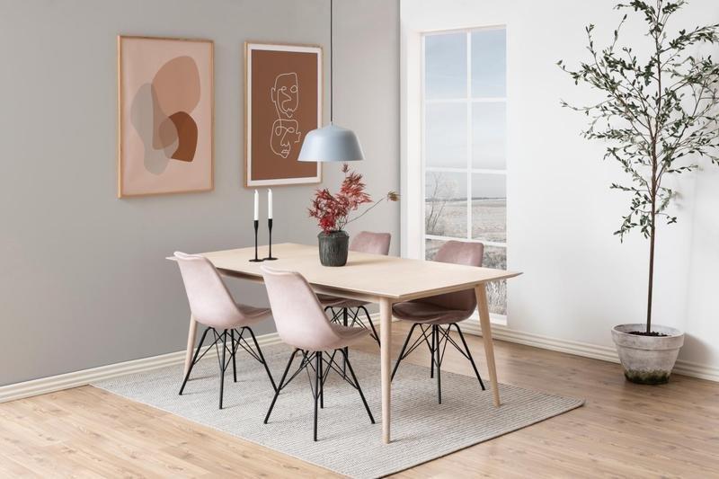 mutoni Chaise de salle à manger Giada Retro dusty rose  