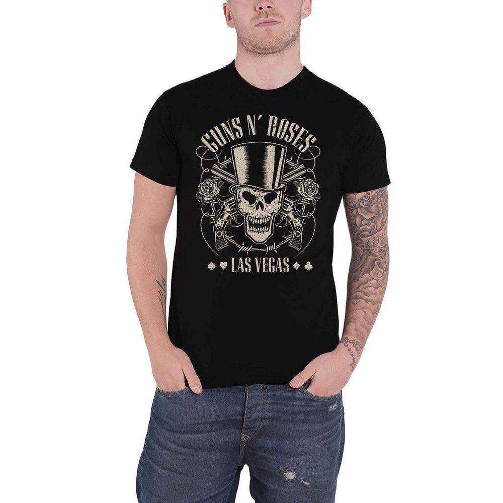 Guns N' Roses  Tshirt TOP HAT, SKULL & PISTOLS LAS VEGAS 