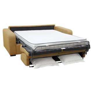 Vente-unique Canapé 3 places conible express en tissu BEVIS Matelas  