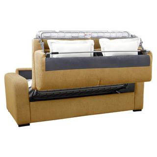 Vente-unique Canapé 3 places conible express en tissu BEVIS Matelas  