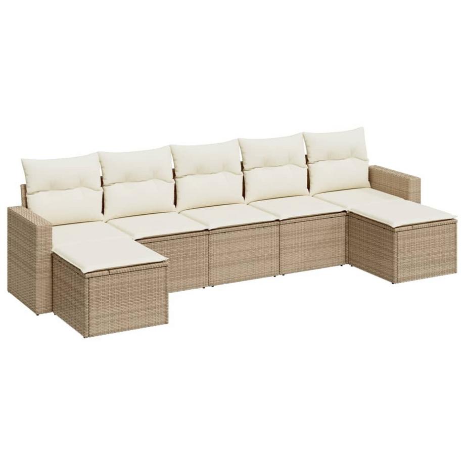 set divano da giardino Polirattan