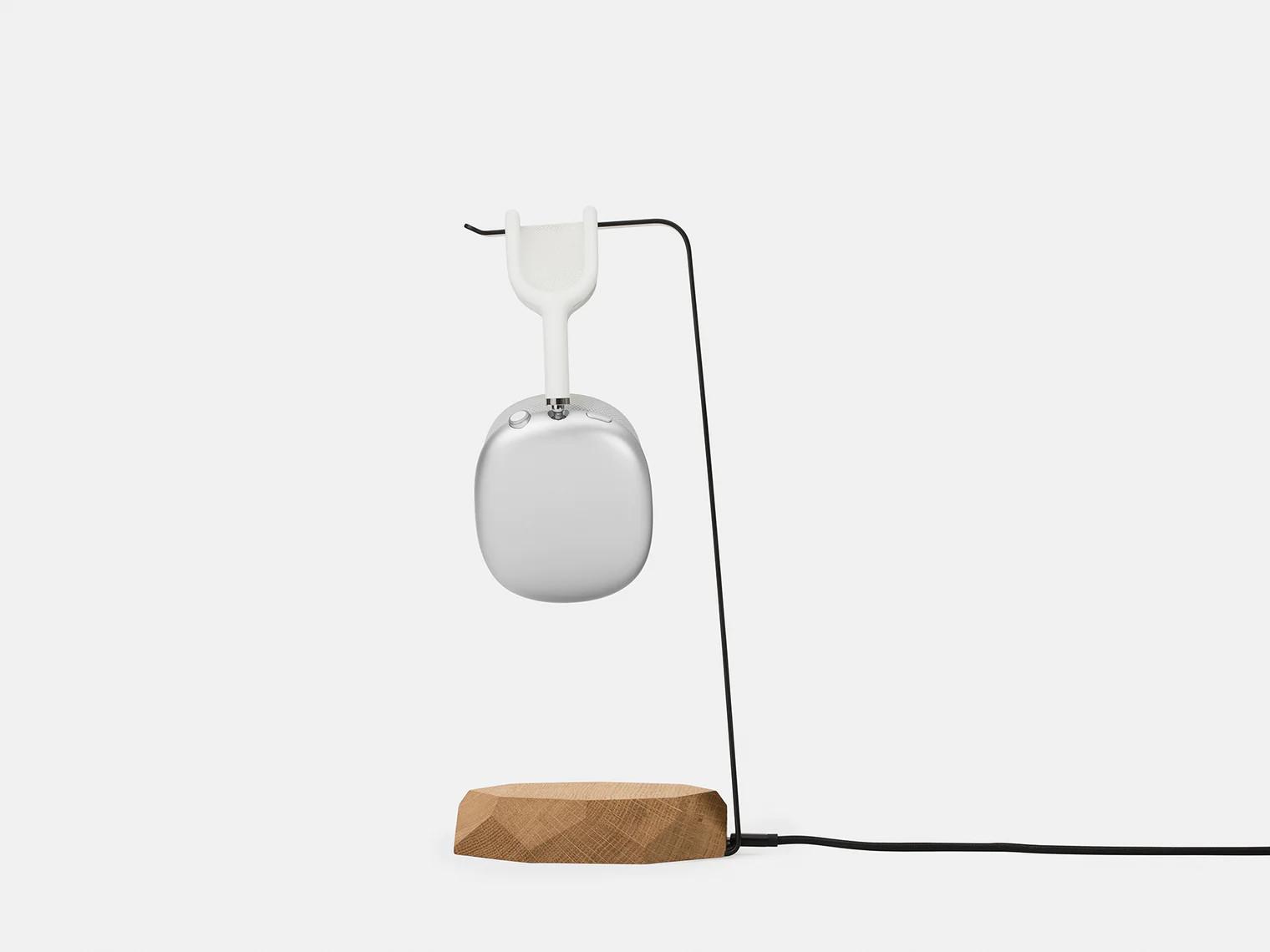 Oakywood  2in1 Headphones Stand - Kopfhörerständer mit kabellosem Handy-Ladegerät 