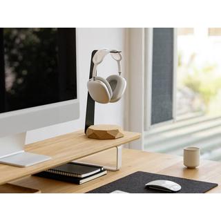 Oakywood  2in1 Headphones Stand - Support d'écouteurs avec chargeur de téléphone portable sans fil 