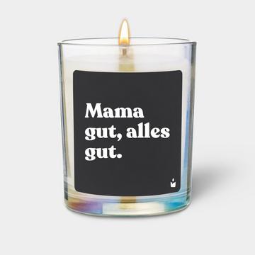 Duftkerze Woody Mama gut, alles gut.