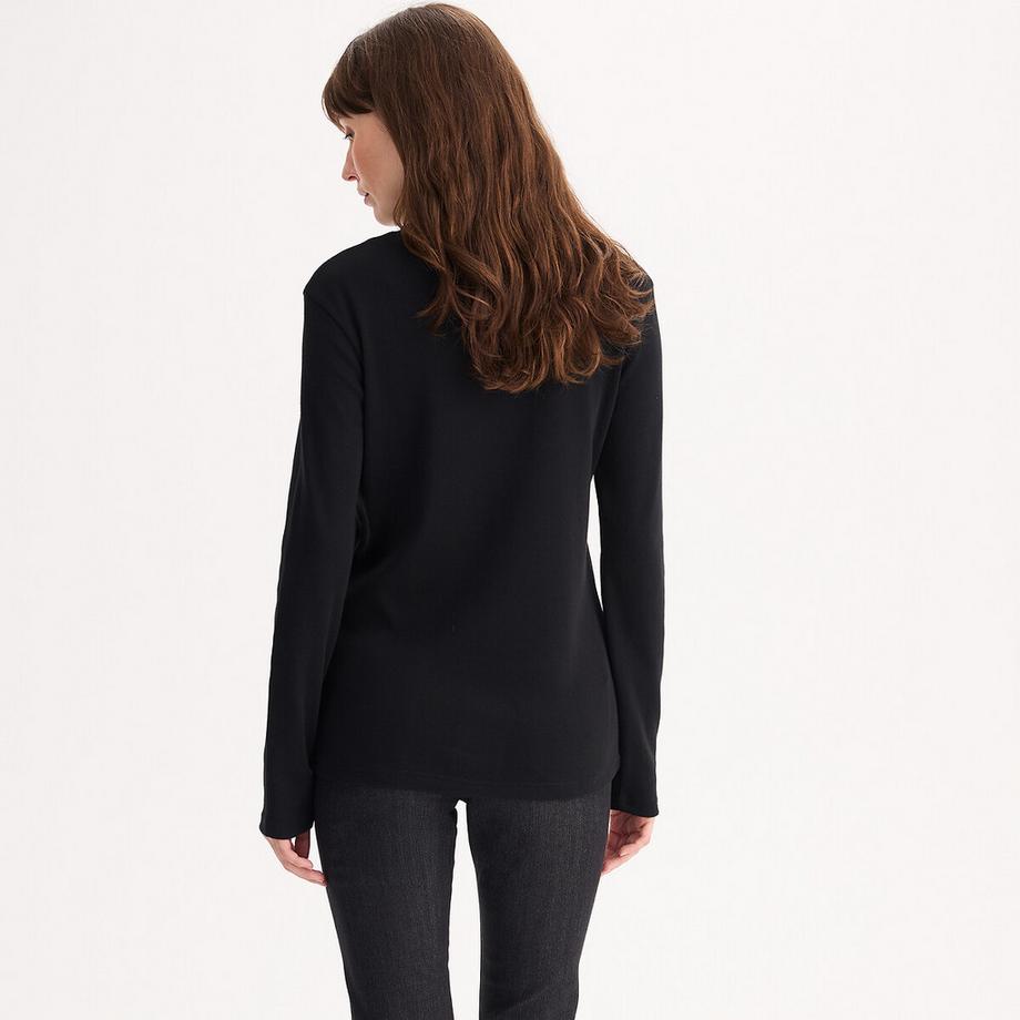 La Redoute Collections Maglietta a collo alto maniche lunghe  