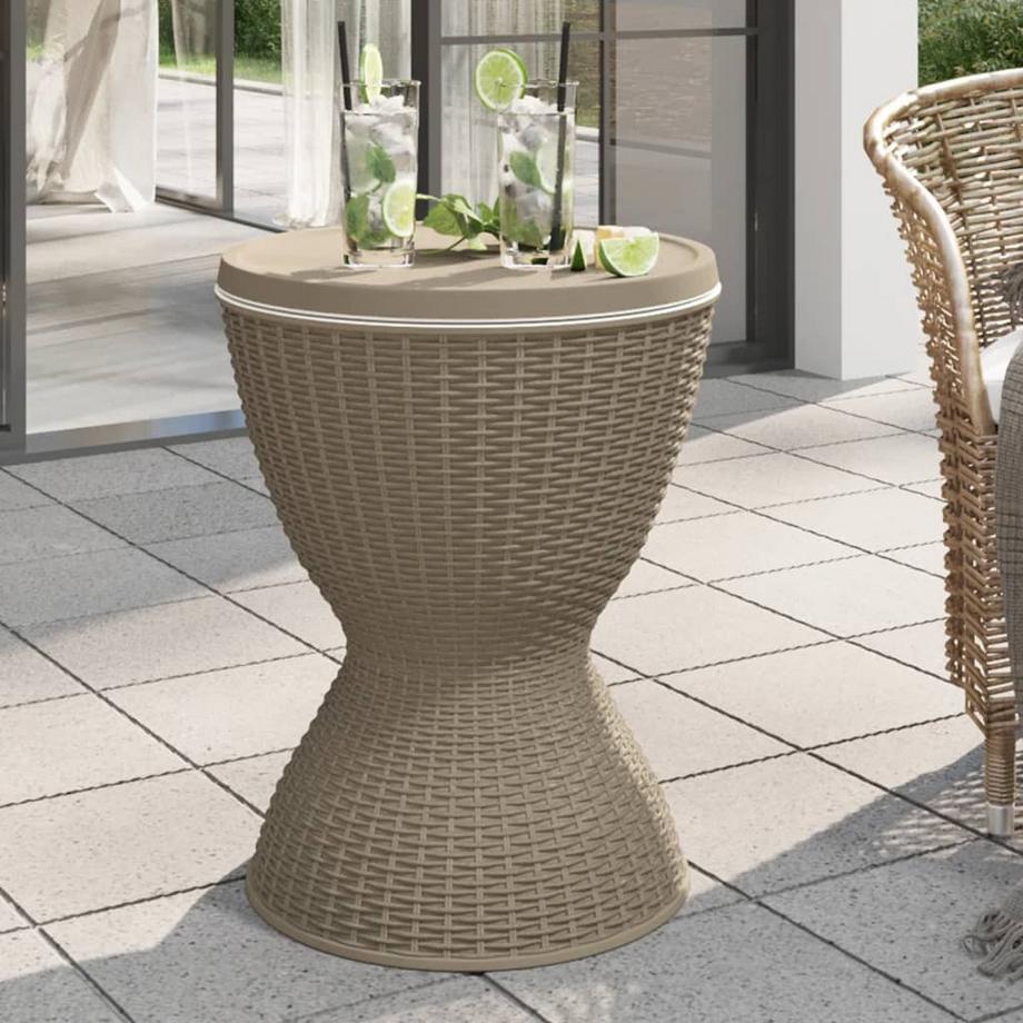 VidaXL Tisch mit eiskühler polypropylen  