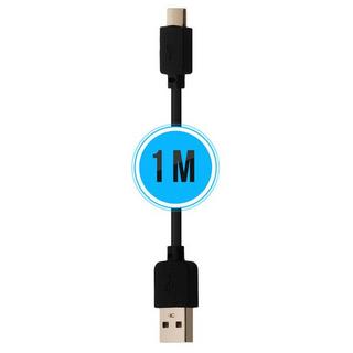 Avizar  Micro-USB auf USB Ladekabel Schwarz 