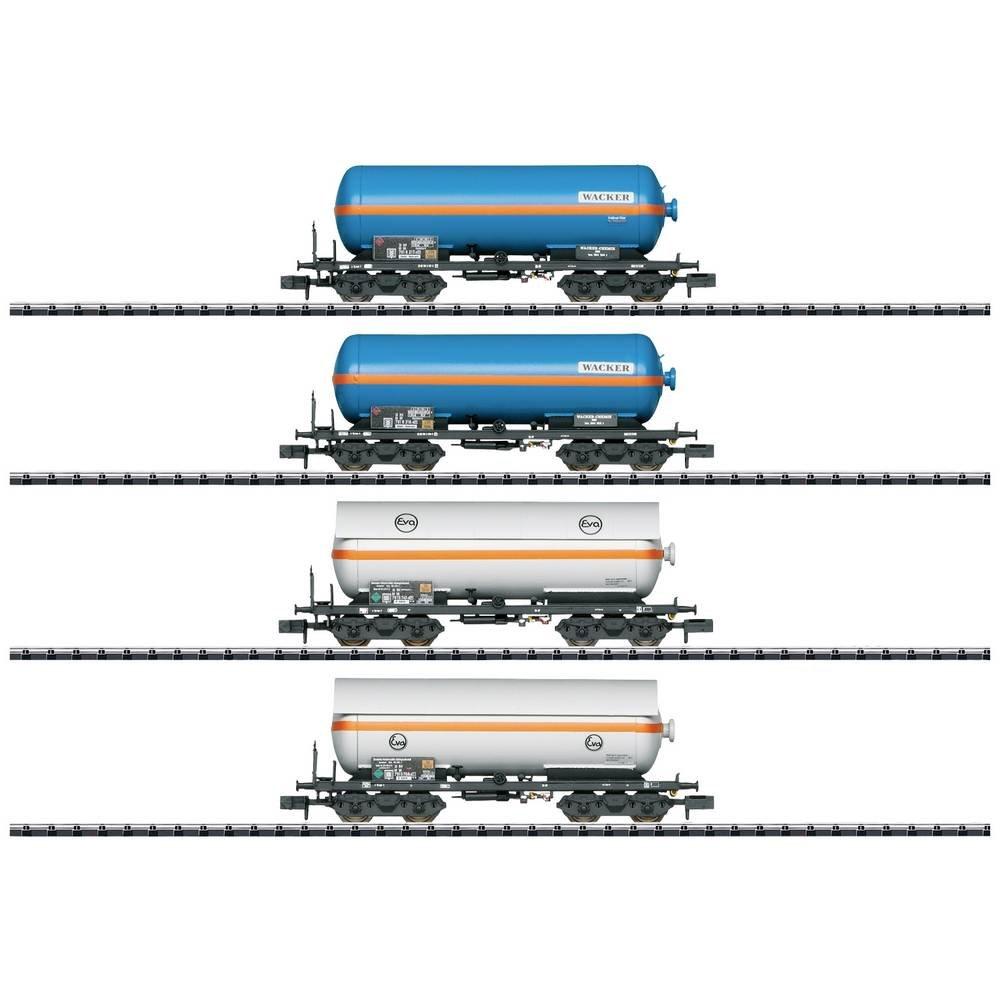 MiniTrix  SET de 4 wagons-citernes de l'EVA/WACKER, MHI 