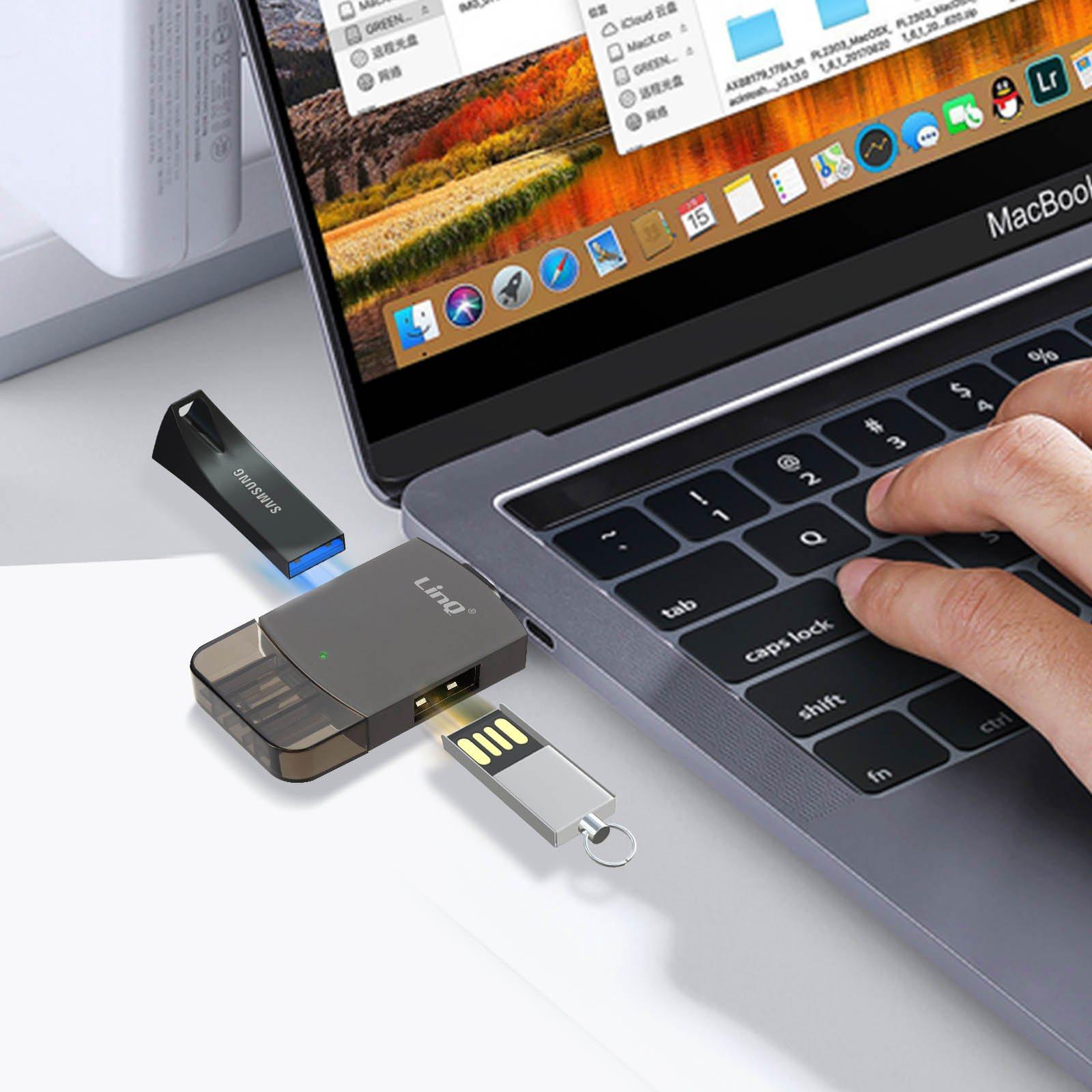 Avizar  Adaptateur USB-C et Lightning vers USB 