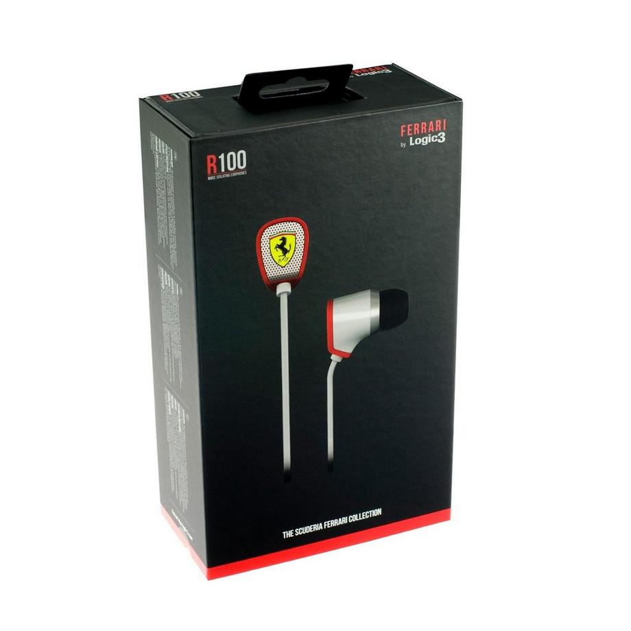 Ferrari by Logic3  Ferrari by Logic3 Scuderia R100 Casque Avec fil Ecouteurs Blanc 