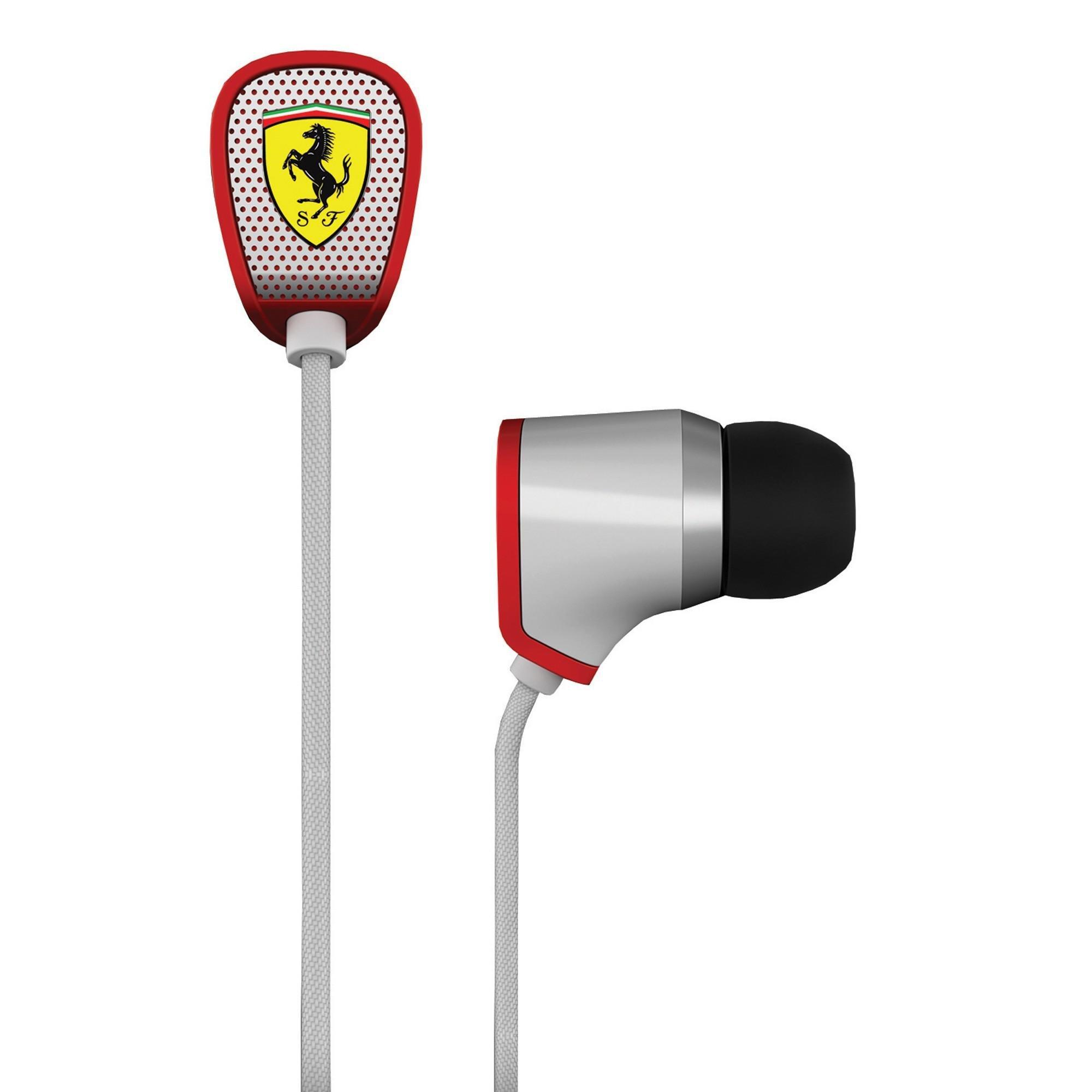 Ferrari by Logic3  Ferrari by Logic3 Scuderia R100 Auricolare Cablato In-ear Bianco 