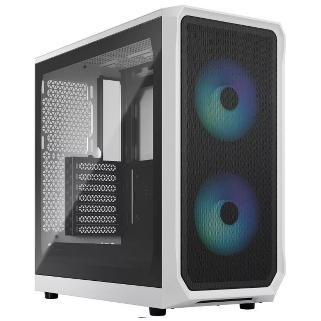 Fractal Design – PC-Gehäuse Focus 2 RGB TG Clear Tint Weiss, Weiss