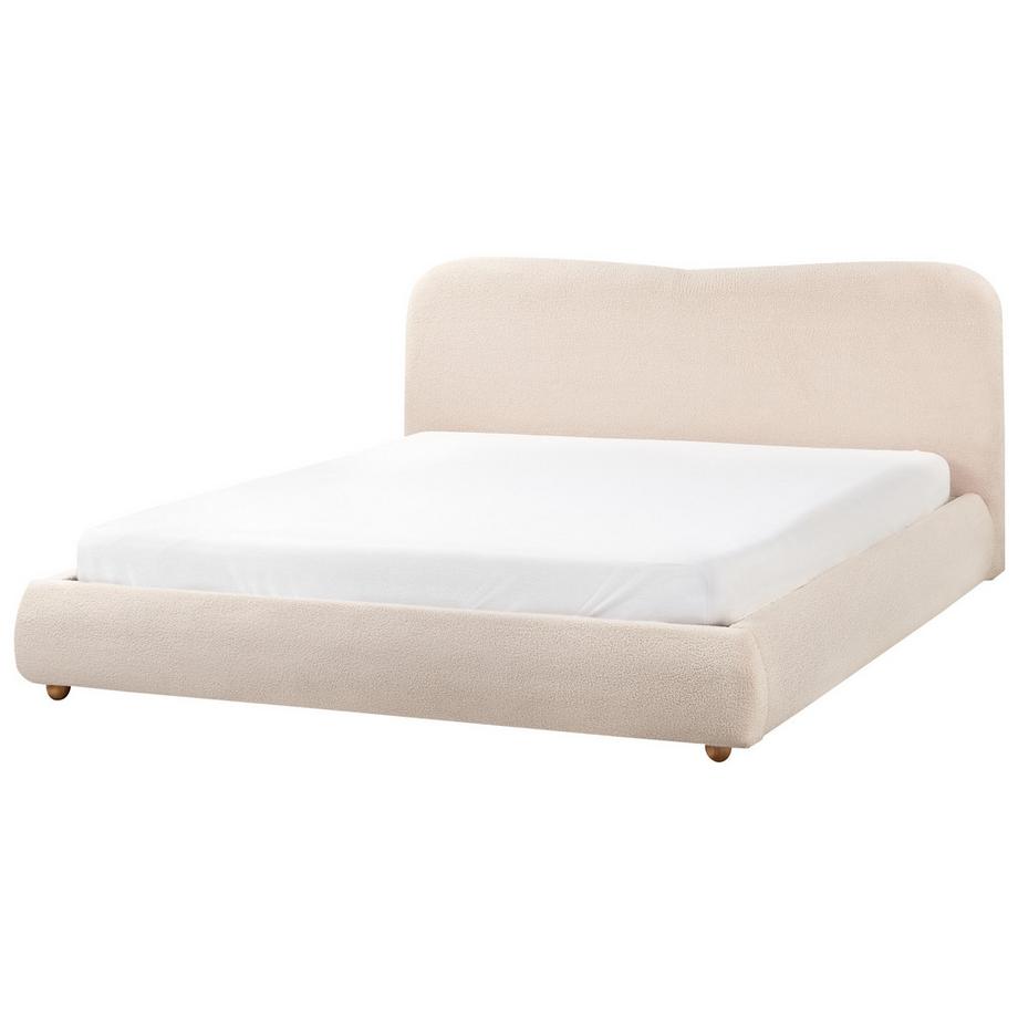 Beliani Lit ottoman en Bouclé  BLAGNAC  