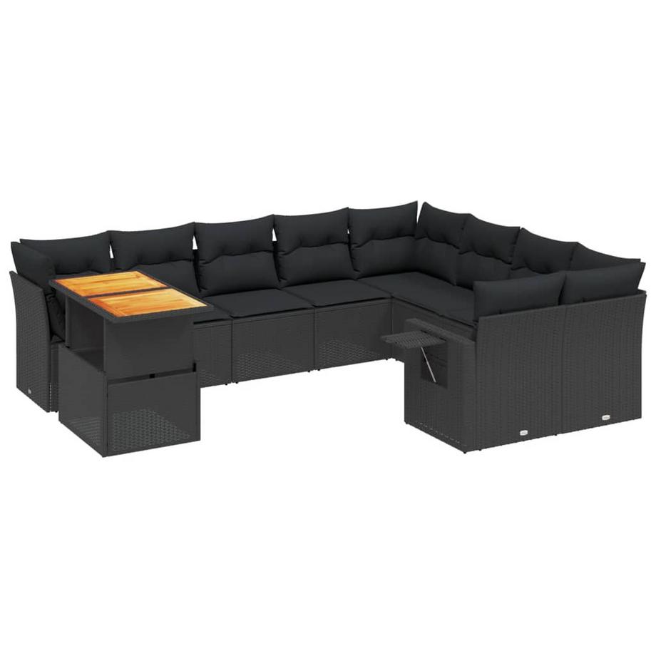 set divano da giardino Polirattan