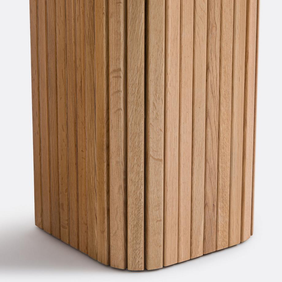 La Redoute Intérieurs Lot de 2 bouts de canapé en plaqué chêne  