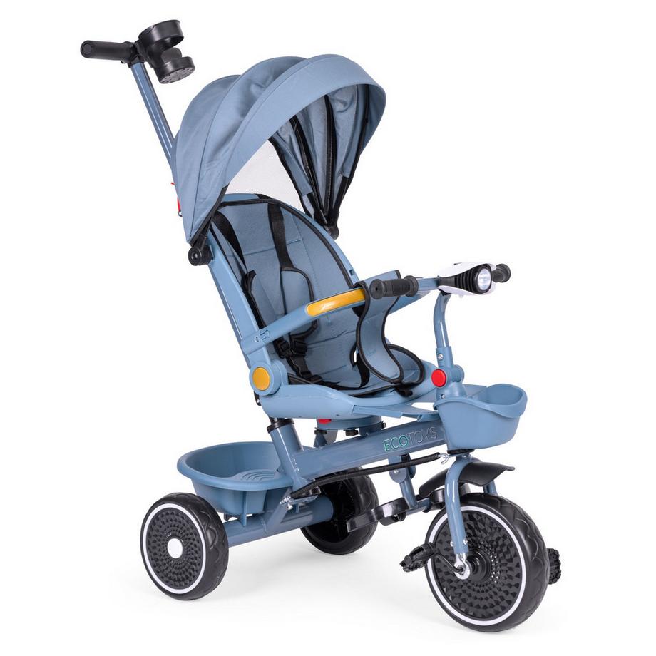 Northio  Passeggino triciclo 2 in 1, sedile girevole, cappottina pieghevole 