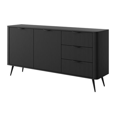 PASCAL MORABITO  Credenza 2 ante e 3 cassetti in MDF Nero - ELONARIA di PASCAL MORABITO 