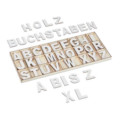 B2X XL Buchstabenset aus Holz 104 Teile  