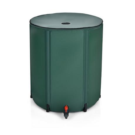 Northix faltbare Regentonne Wasserspeicher 60cm x 60cm x 80cm Dunkelgrün  