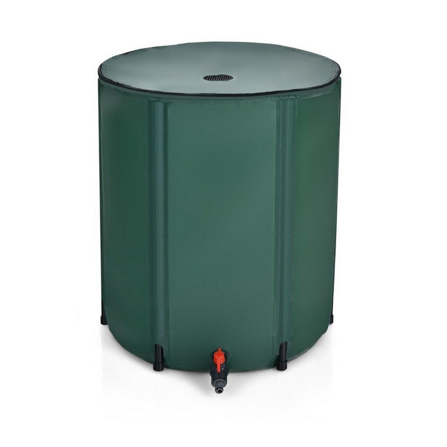 faltbare Regentonne Wasserspeicher 60cm x 60cm x 80cm Dunkelgrün