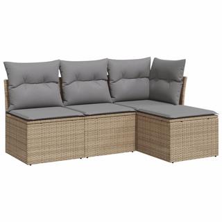 VidaXL set divano da giardino Polirattan  