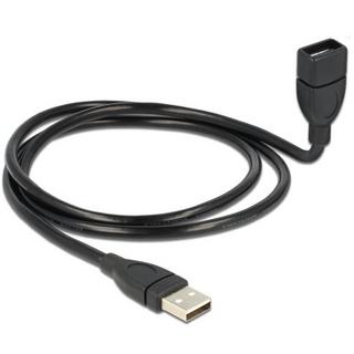 DeLock  1m USB 2.0 USB Kabel USB A Schwarz 