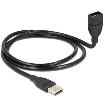 1m USB 2.0 USB Kabel USB A Schwarz